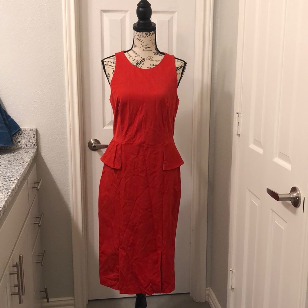 Orange Banana Republic Midi Dress